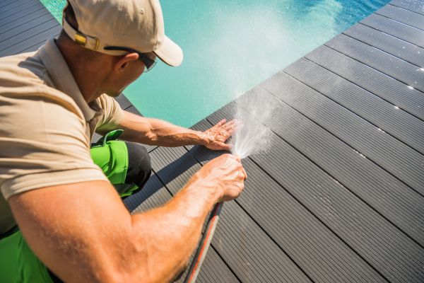 Pool Area Power Washing in Ventura